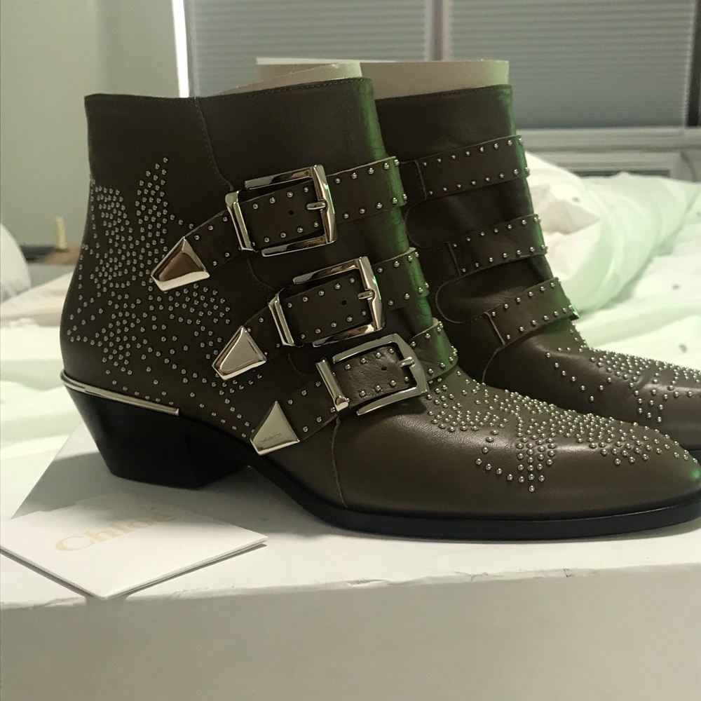 SALE NWT Chloé Susanna studded leather boots - Picture 4 of 8